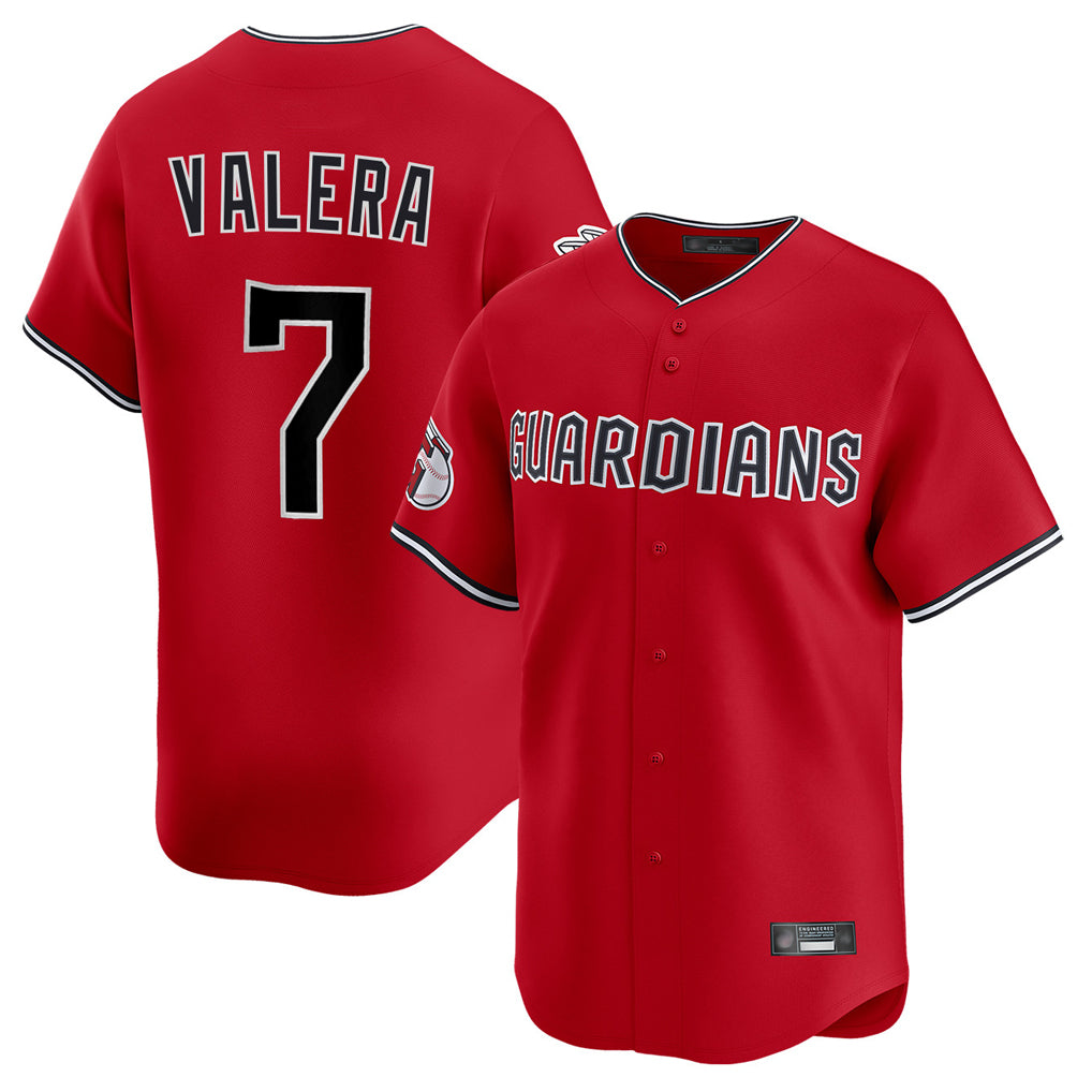 Cleveland Guardians #7 George Valera Player Red CONTON Limited Home Stitched Jerseys