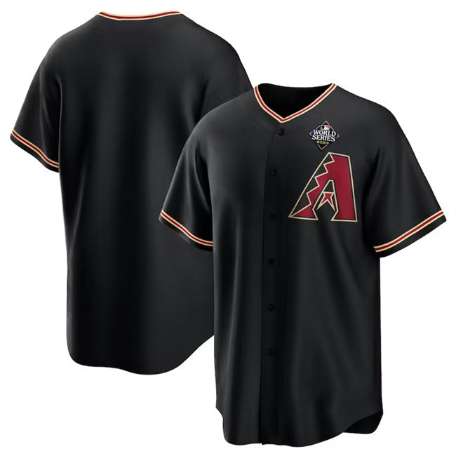 Arizona Diamondbacks Blank Black CONTON 2023 World Series Cool Base Stitched Jersey