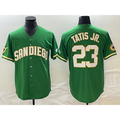 San Diego Padres #23 Fernando Tatis Jr Green CONTON Cool Base Stitched Jersey