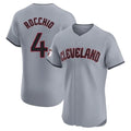 Cleveland Guardians #4 Brayan Rocchio Player Gray CONTON Road Limited Elite Home Stitched Jerseys