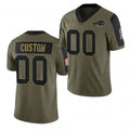 Custom B.Bills Olive CONTON ACTIVE PLAYER 2021 Salute To Service Limited Stitched Jersey