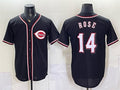 Cincinnati Reds #14 Pete Rose 2026 Fashion Replica Black CONTON Out Stitched Jersey