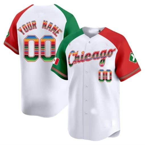 Custom Chicago White Sox Mexico Vapor Premier Limited Jersey V3- White CONTON