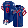 Baltimore Orioles #8 Cal Ripken Player Royal CONTON USA 250 Independence Day Vapor Premier Limited Home Game Stitched Jerseys