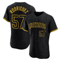 Arizona Diamondbacks #57 Eduardo Rodriguez Player Black CONTON Snake Skin City Limited Elite Home Game Stitched Jerseys