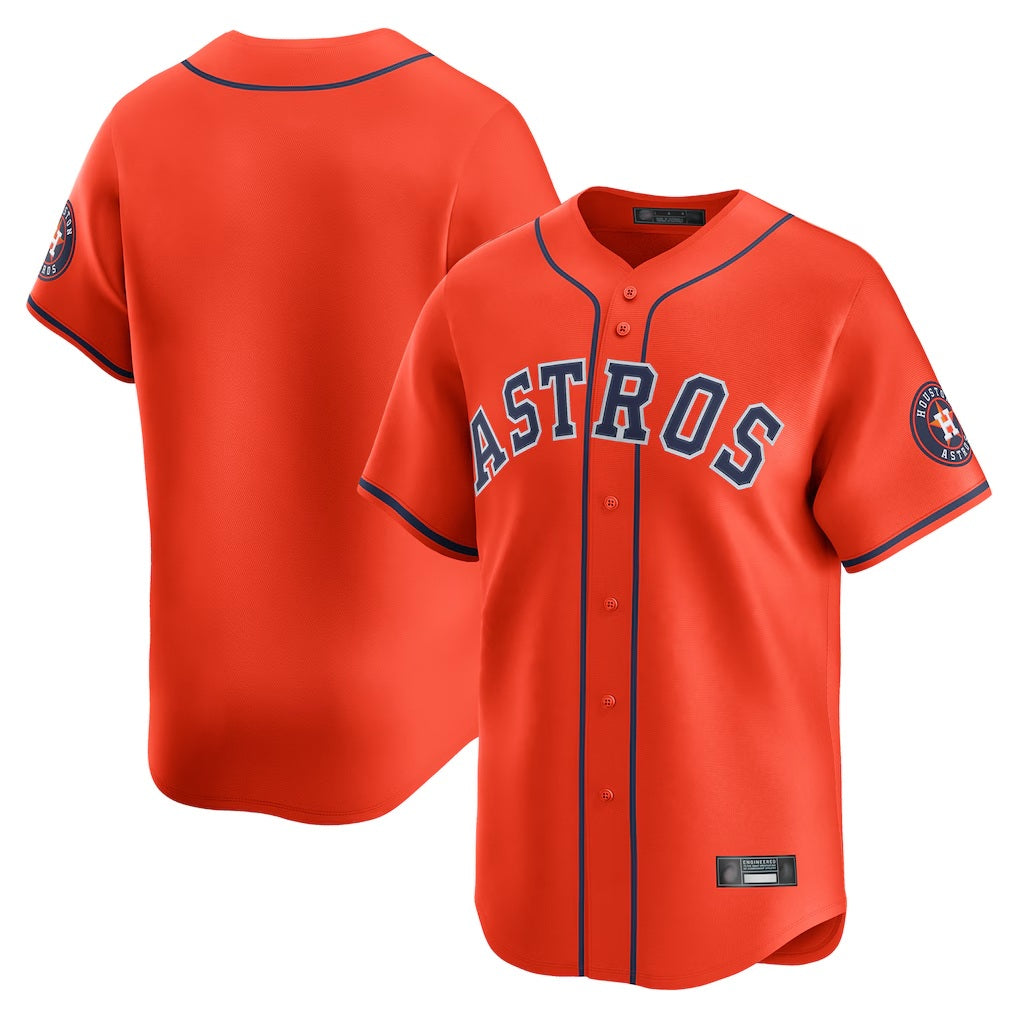Houston Astros Blank Player Orange CONTON Home Limited  Stitched Jerseys