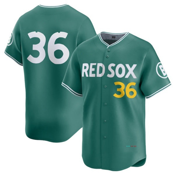 Boston Red Sox #36 Triston Casas Green CONTON 2025 City Connect Limited Stitched Jersey