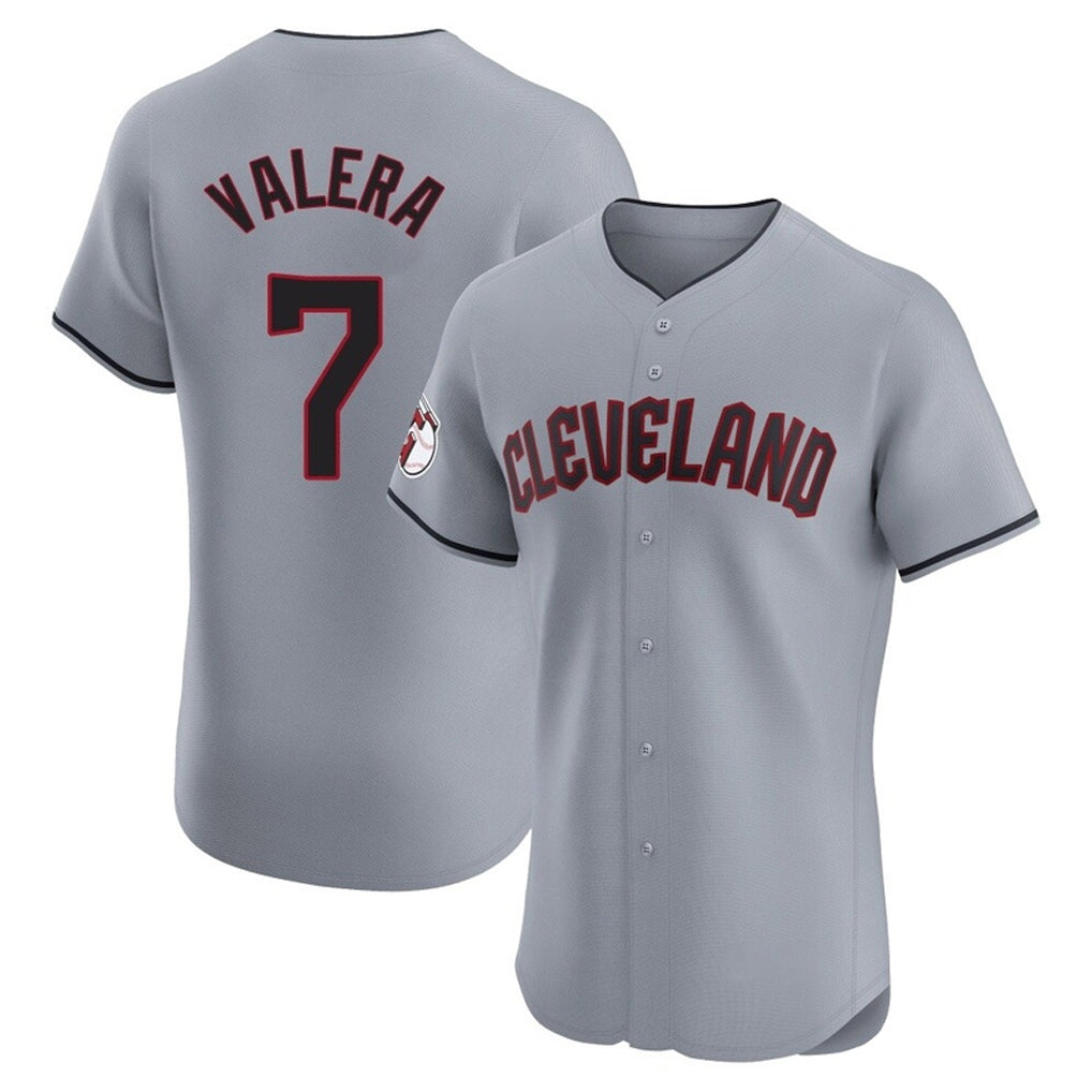 Cleveland Guardians #7 George Valera Player Gray CONTON Road Limited Elite Home Stitched Jerseys