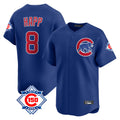 Chicago Cubs #8 Ian Happ Player Royal CONTON 150th Anniversary Limited Home Stitched Jerseys
