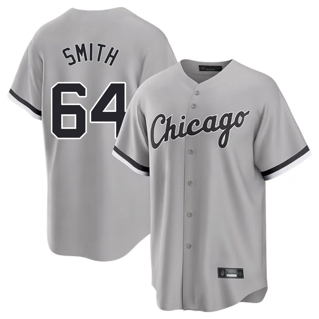 Chicago White Sox #64 Shane Smith Player Gray CONTON Home Game Stitched Jerseys
