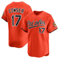 Baltimore Orioles #17 Colton Cowser Orange CONTON 2025 2nd Alternate Limited Stitched Jersey