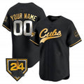 Custom Chicago Cubs 2024 Spring Training Patch Vapor Premier Limited Jersey ¨C Gray CONTON