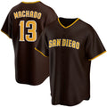 San Diego Padres #13 Manny Machado Brown CONTON Alternate Replica Player Jersey