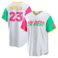 San Diego Padres #23 Fernando Tatis Jr. White CONTON City Connect Replica Player Jersey
