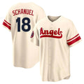 Los Angeles Angels #18 Nolan Schanuel Player Cream CONTON City Connect Home Stitched Jerseys