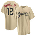Arizona Diamondbacks #12 Lourdes Gurriel Jr Player Tan CONTON City Connect Home Game Stitched Jerseys