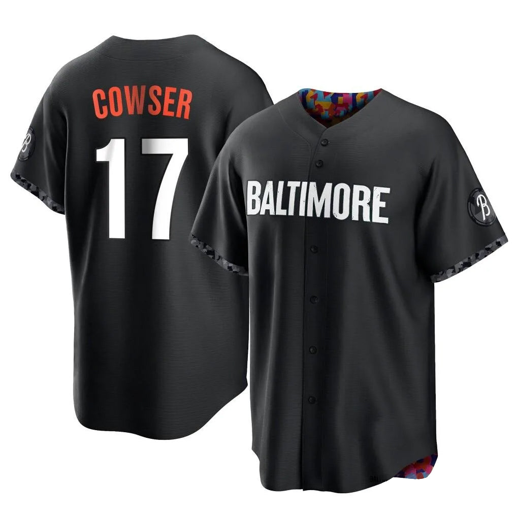 Baltimore Orioles #17 Colton Cowser Player Black CONTON City Connect Home Game Stitched Jerseys