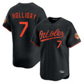 Baltimore Orioles #7 Jackson Holliday Player Black CONTON Limited Home Game Stitched Jerseys