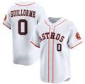 Houston Astros #0 Luis Guillorme White CONTON 2025 Home Limited Stitched Jersey