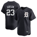 Detroit Tigers #23 Kirk Gibson Player Navy CONTON Home Limited Game Stitched Jerseys