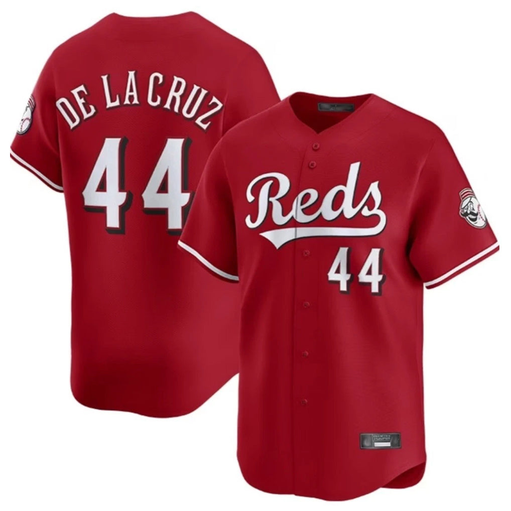 Cincinnati Reds #44 Elly De La Cruz Player Red CONTON Home Limited Stitched Jerseys