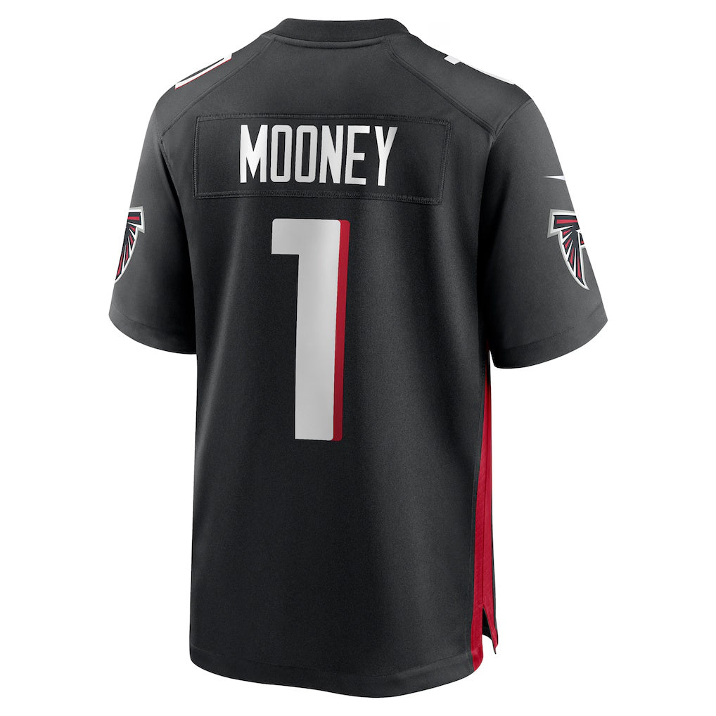 A.Falcons #1 Darnell Mooney Black CONTON Team Game Jersey