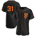 San Francisco Giants #31 LaMonte Wade Jr Black CONTON 2021 Alternate Jersey