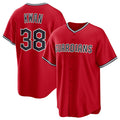 Cleveland Guardians #38 Steven Kwan Red CONTON Cool Base Limited Stitched Jersey