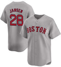 Boston Red Sox #28 Danny Jansen Gray CONTON 2024 Away Limited Stitched Jersey