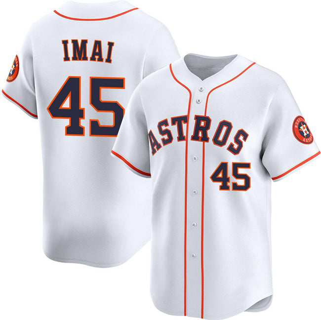 Houston Astros #45 Tatsuya Imai White CONTON 2026 Home Limited Stitched Jersey