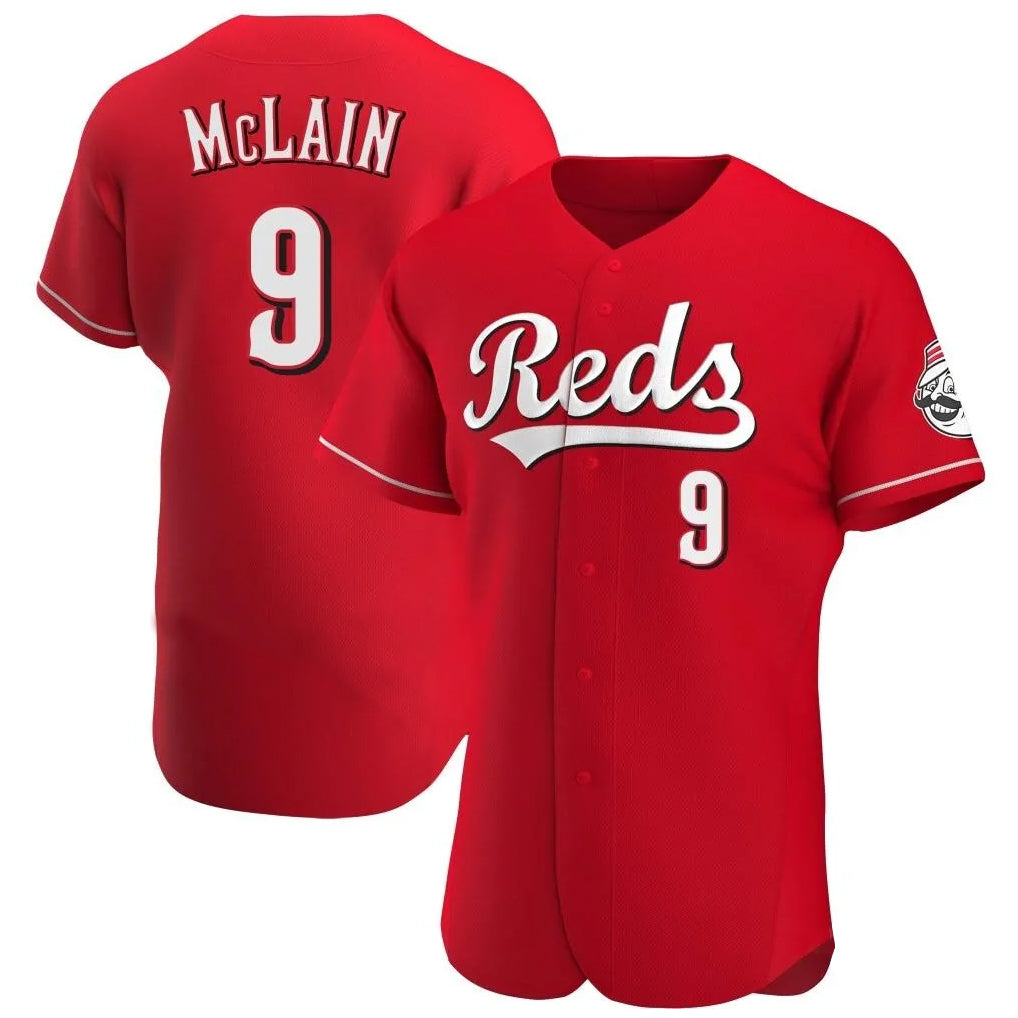 Cincinnati Reds #9 Matt McLain Player Red CONTON Limited Elite Home Stitched Jerseys