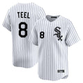 Chicago White Sox #8 Kyle Teel Player White CONTON Stripe Limited Home Stitched Jerseys