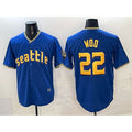 Seattle Mariners #22 Bryan Woo Royal CONTON 2025 Limited Stitched jersey
