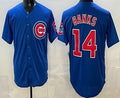 Chicago Cubs #14 Ernie Banks Blue CONTON Limited Jersey