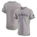 Colorado Rockies Blank Player Gray CONTON Limited Elite Home Stitched Jerseys