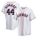 Houston Astros #44 Yordan ¨¢lvarez White CONTON Home Replica Player Jersey