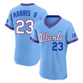 Atlanta Braves #23 Michael Harris II Player Powder Blue CONTON 2026 City Connect T-shirt Limited Elite Home Game Stitched Jerseys