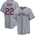 New York Mets #22 Juan Soto Gray CONTON 2025 Limited Stitched Jersey
