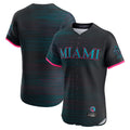 Miami Marlins Blank Player Black CONTON City Connect Home Limited Elite Stitched Jerseys