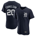 Detroit Tigers #20 Spencer Torkelson Player Navy CONTON Limited Elite Home Stitched Jerseys