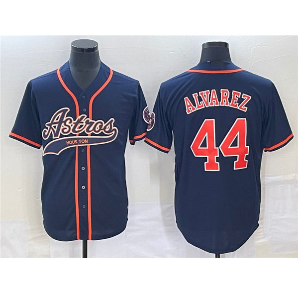 Houston Astros #44 Yordan Alvarez Navy CONTON Cool Base Stitched Jersey