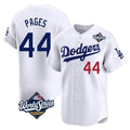 Los Angeles Dodgers #44 Andy Pages Player White CONTON World Series Limited Home Stitched Jerseys