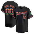 Custom Chicago White Sox Mexico Vapor Premier Limited Jersey V3- Black CONTON