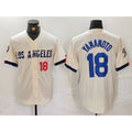 Los Angeles Dodgers #18 Yoshinobu Yamamoto Number Cream CONTON 2024 City Connect Limited Stitched Jerseys