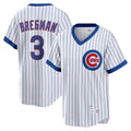 Chicago Cubs #3 Alex Bregman Player White CONTON T-shirt Cooperstown Collection Limited Stitched Jerseys