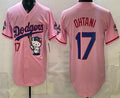 Los Angeles Dodgers #17 Shohei Ohtani Pink CONTON Hello Kitty 2025 World Series Champions Limited Jersey