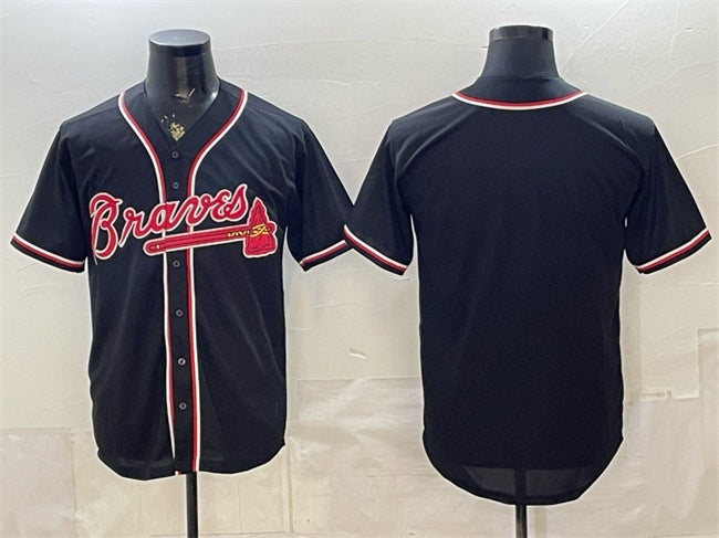 Atlanta Braves Blank 2026 Fashion Replica Black CONTON Out Stitched Jersey