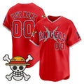 Custom Los Angeles Angels x One Piece Red CONTON Vapor Premier Limited Jersey - Stitched