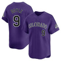 Colorado Rockies #9 Brenton Doyle Player Purple CONTON Limited Home Stitched Jerseys