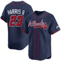 Atlanta Braves #23 Michael Harris II Navy CONTON 2025 Speedway Classic Alternate Limited Stitched Jersey